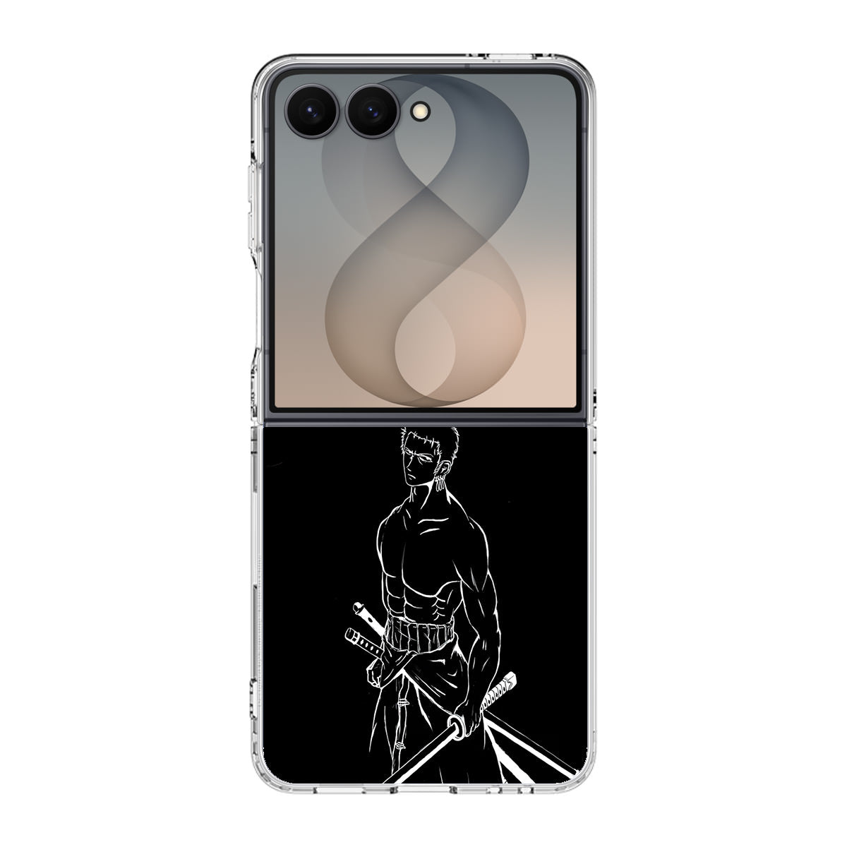 Roronoa Zoro Outlines Samsung Galaxy Z Flip 8 Case