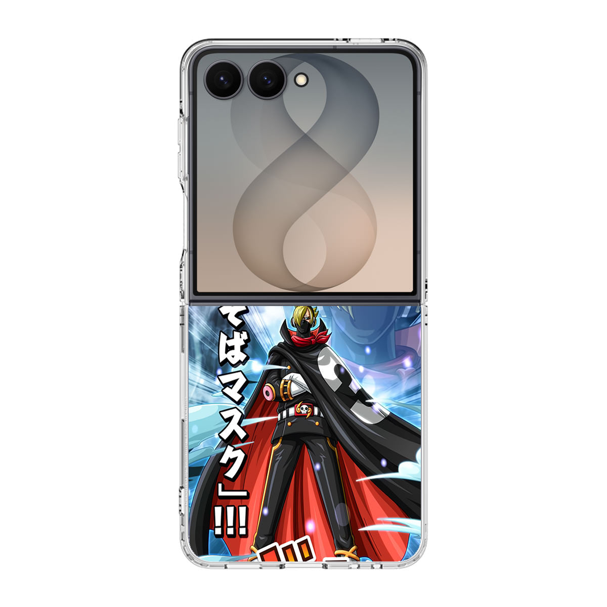 Stealth Black Sanji Samsung Galaxy Z Flip 8 Case
