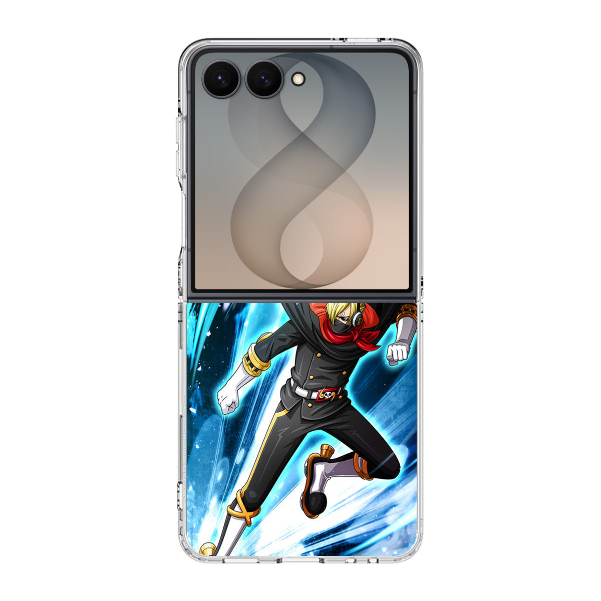 Stealth Black Vinsmoke Sanji Samsung Galaxy Z Flip 8 Case