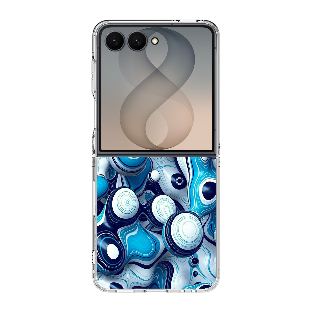 Abstract Art All Blue Samsung Galaxy Z Flip 8 Case