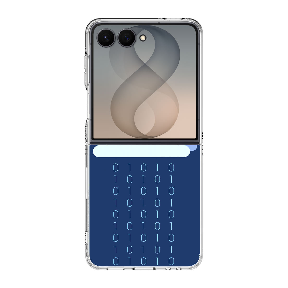 Abstract Binary Minimalist Samsung Galaxy Z Flip 8 Case