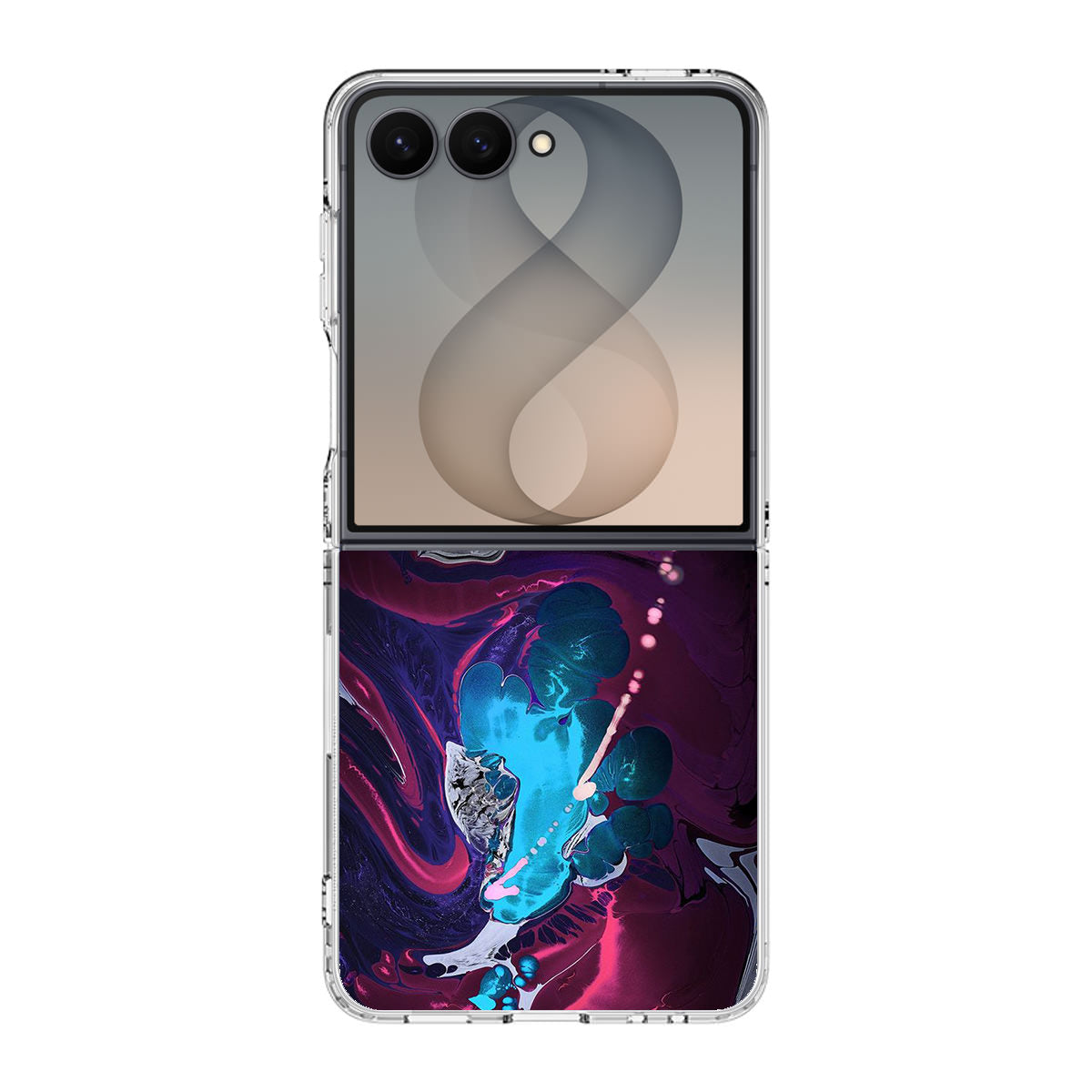 Abstract Purple Blue Art Samsung Galaxy Z Flip 8 Case