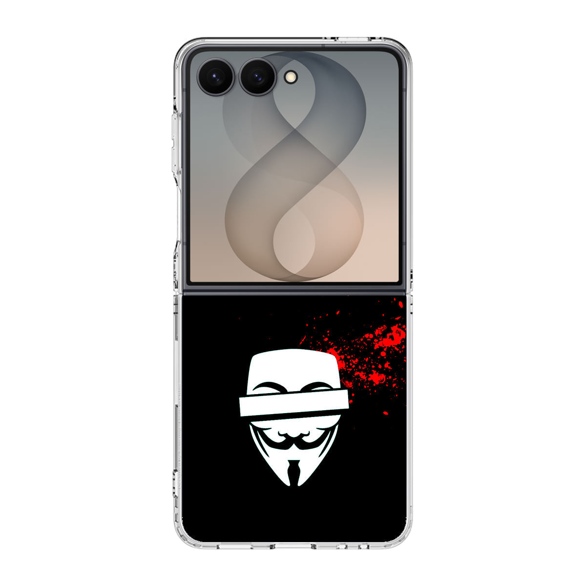 Anonymous Blood Splashes Samsung Galaxy Z Flip 8 Case
