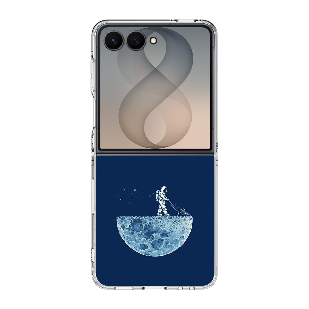 Astronaut Mowing The Moon Samsung Galaxy Z Flip 8 Case