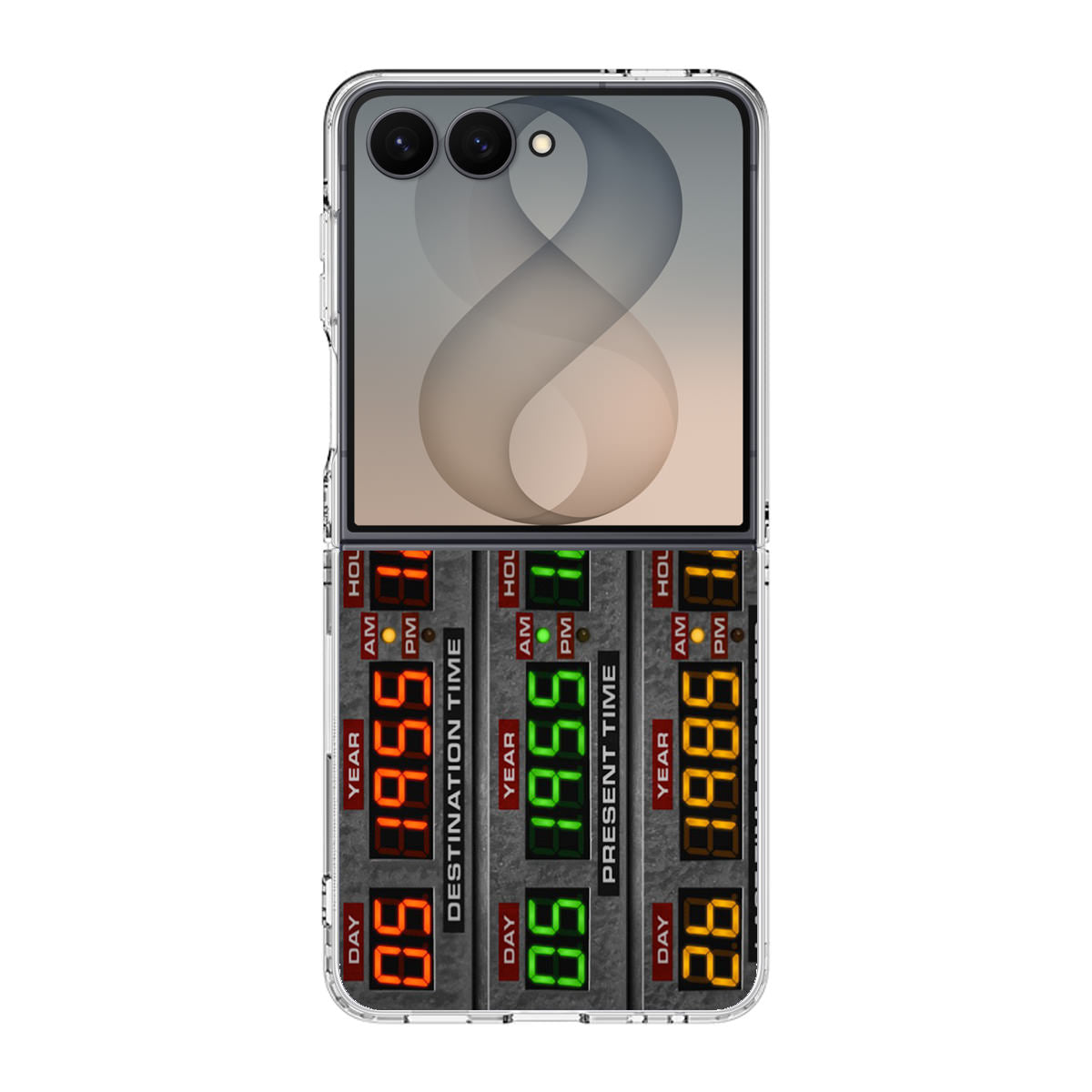 Back To The Future Time Circuits Samsung Galaxy Z Flip 8 Case
