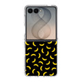 Bananas Fruit Pattern Black Samsung Galaxy Z Flip 8 Case