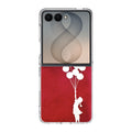 Banksy Girl With Balloons Red Samsung Galaxy Z Flip 8 Case