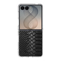 Black Snake Skin Texture Samsung Galaxy Z Flip 8 Case