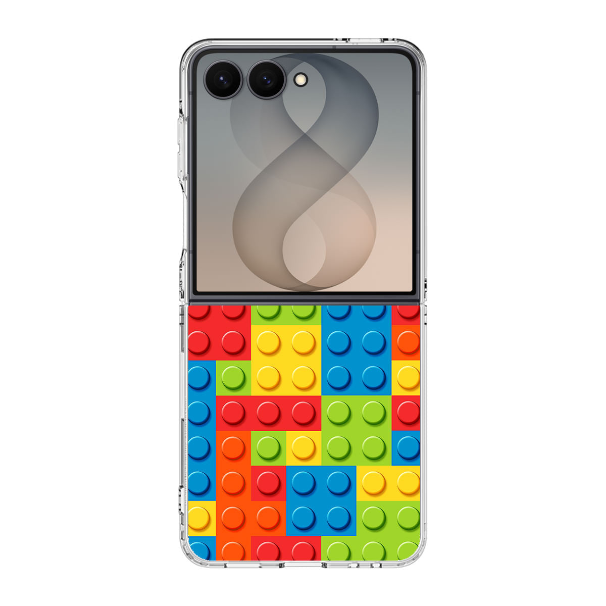 Blocks Rainbow Pattern Samsung Galaxy Z Flip 8 Case
