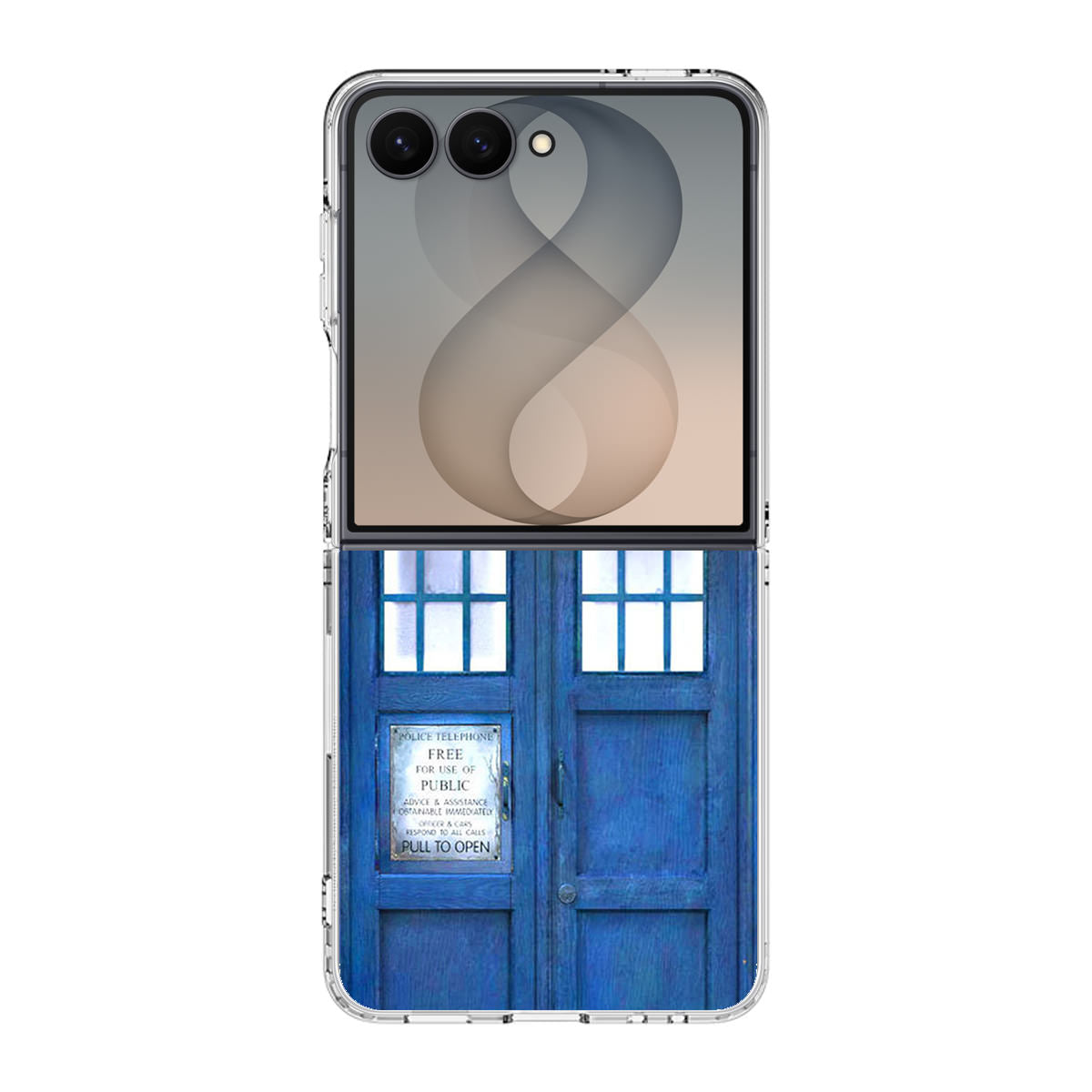 Blue Police Call Box Samsung Galaxy Z Flip 8 Case