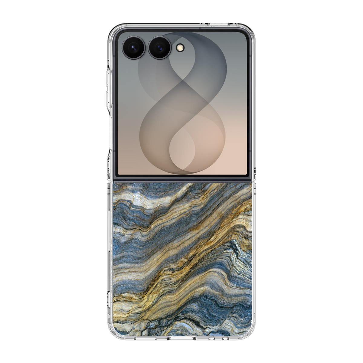 Blue Wave Marble Samsung Galaxy Z Flip 8 Case