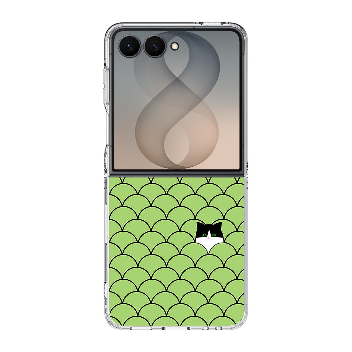 Cat Circles Samsung Galaxy Z Flip 8 Case