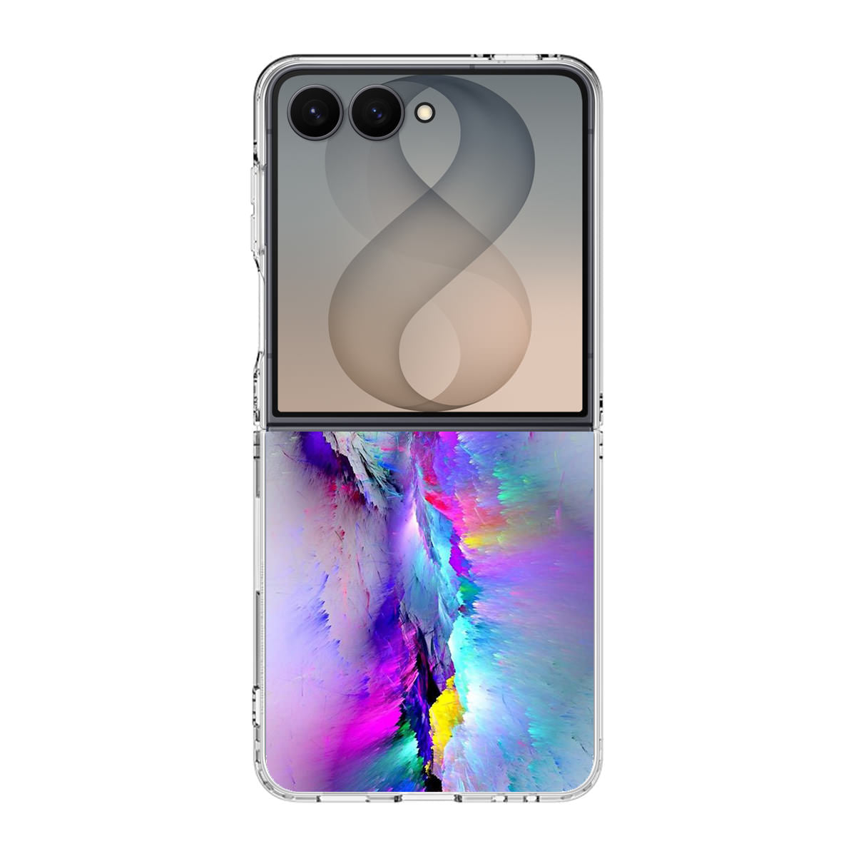 Colorful Abstract Smudges Samsung Galaxy Z Flip 8 Case