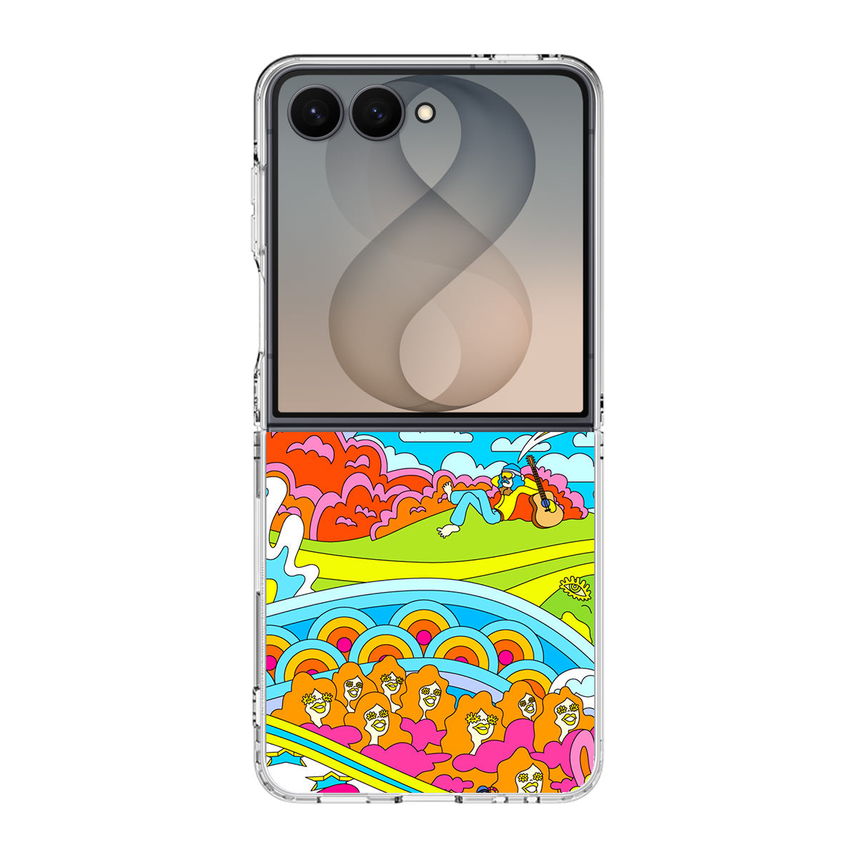 Colorful Doodle Samsung Galaxy Z Flip 8 Case