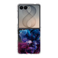 Colorful Dust Art on Black Samsung Galaxy Z Flip 8 Case