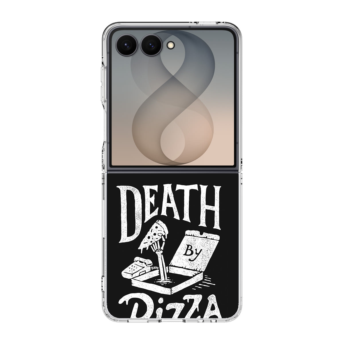 Death By Pizza Samsung Galaxy Z Flip 8 Case