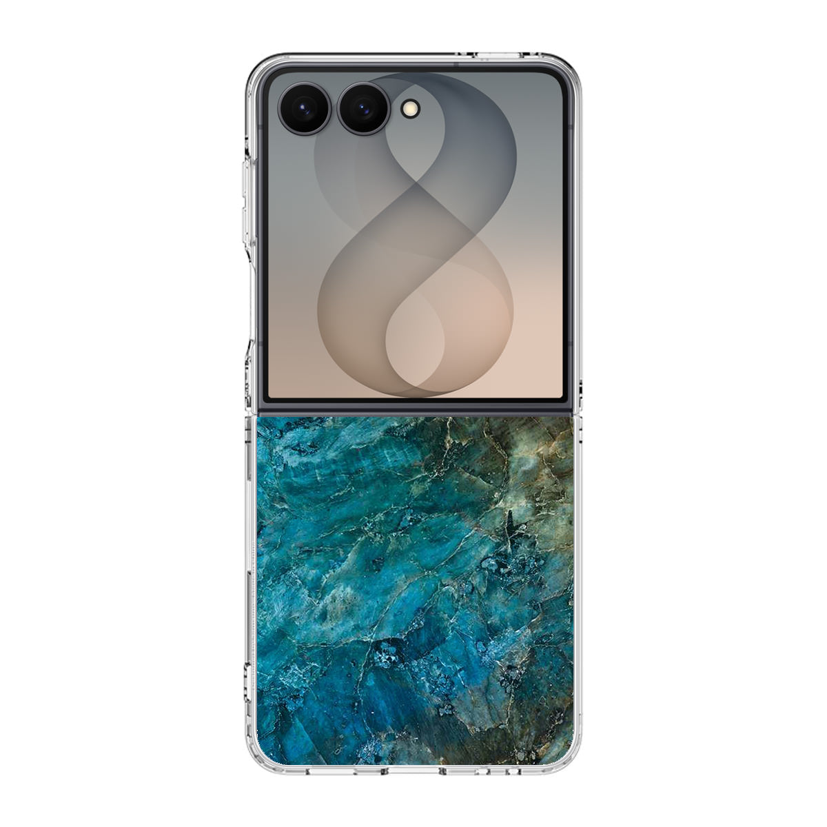 Deep Ocean Marble Samsung Galaxy Z Flip 8 Case
