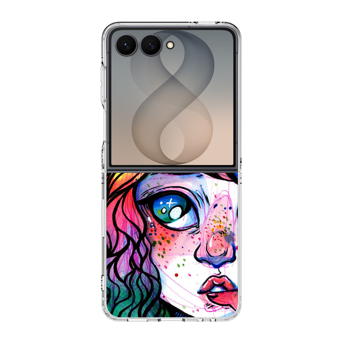 Eyes And Braids Samsung Galaxy Z Flip 8 Case