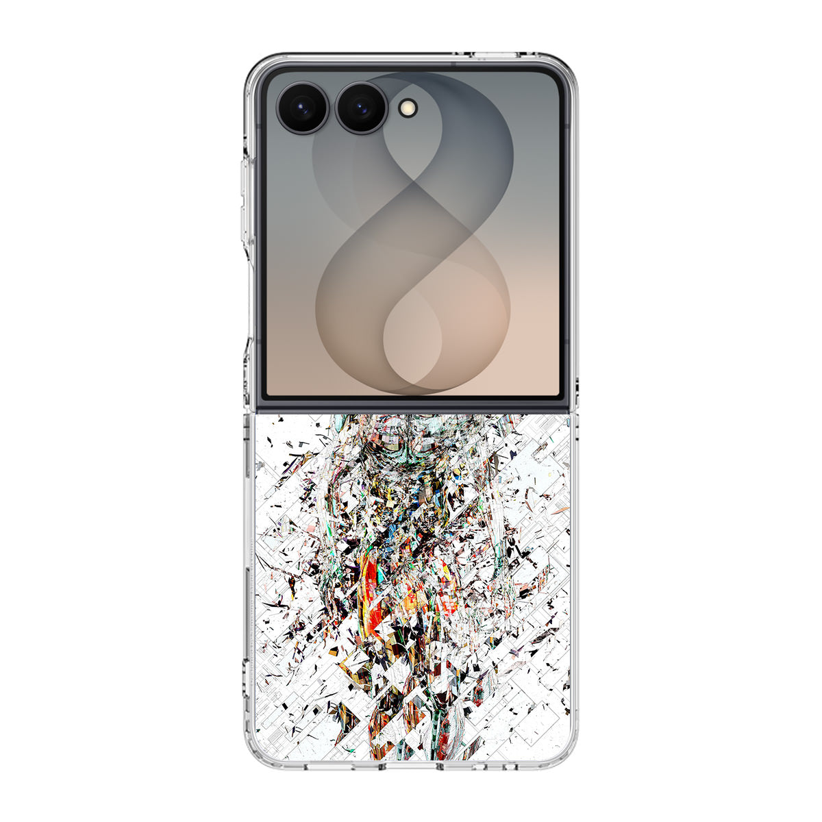 Fragmantacia Art Human Abstract Samsung Galaxy Z Flip 8 Case