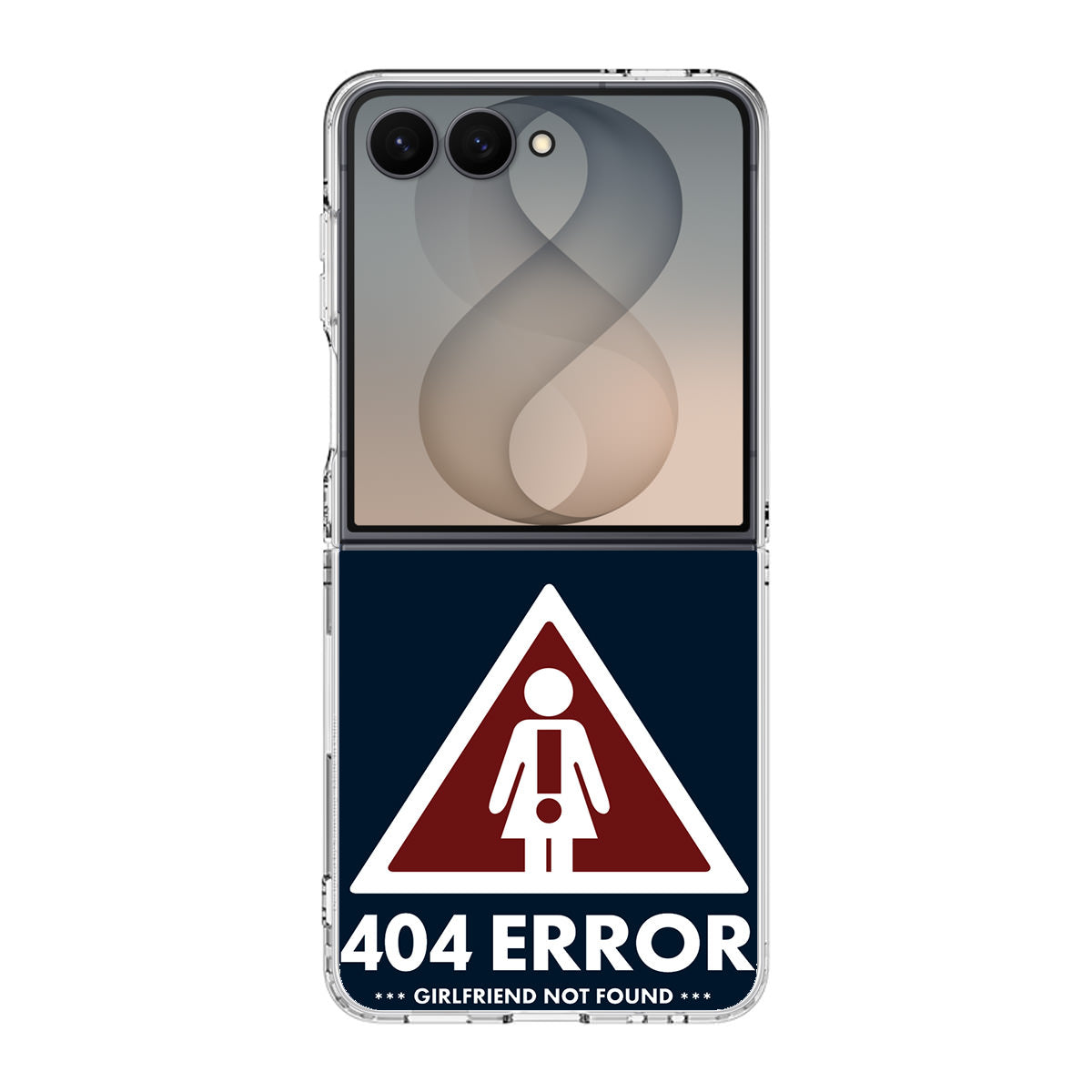 Girlfriend Not Found Error Samsung Galaxy Z Flip 8 Case