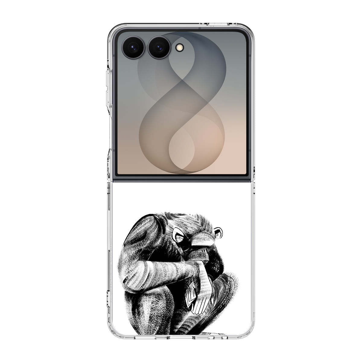 Guinea Chimp Samsung Galaxy Z Flip 8 Case