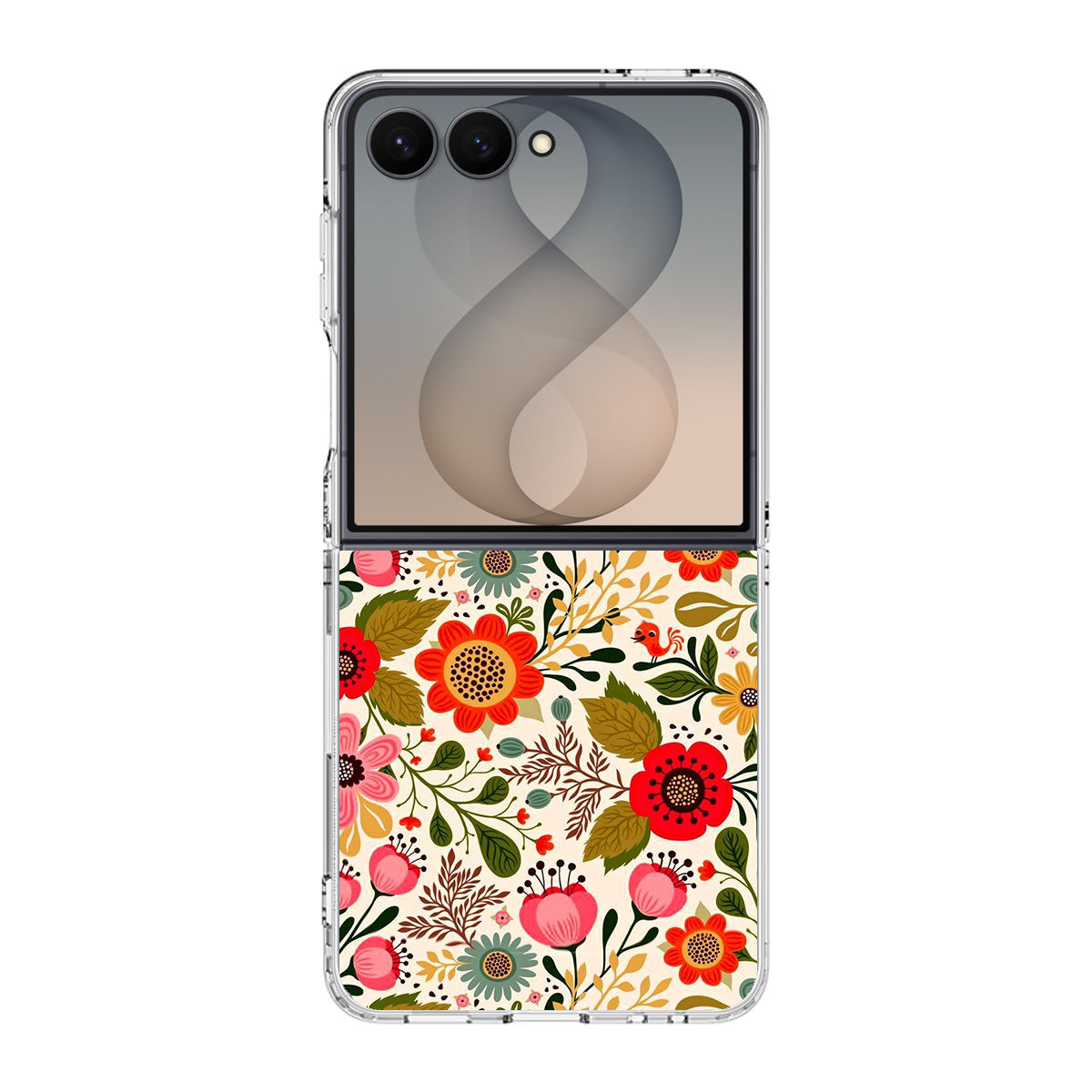 Hello Spring Pattern Samsung Galaxy Z Flip 8 Case