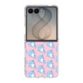 Horned Whales Pattern Samsung Galaxy Z Flip 8 Case