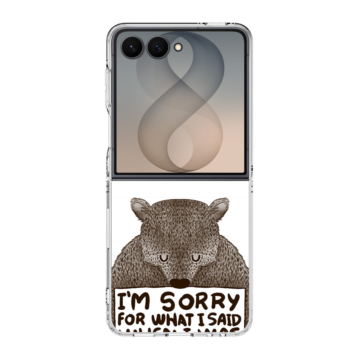 I'm Sorry For What I Said When I Was Hungry Samsung Galaxy Z Flip 8 Case
