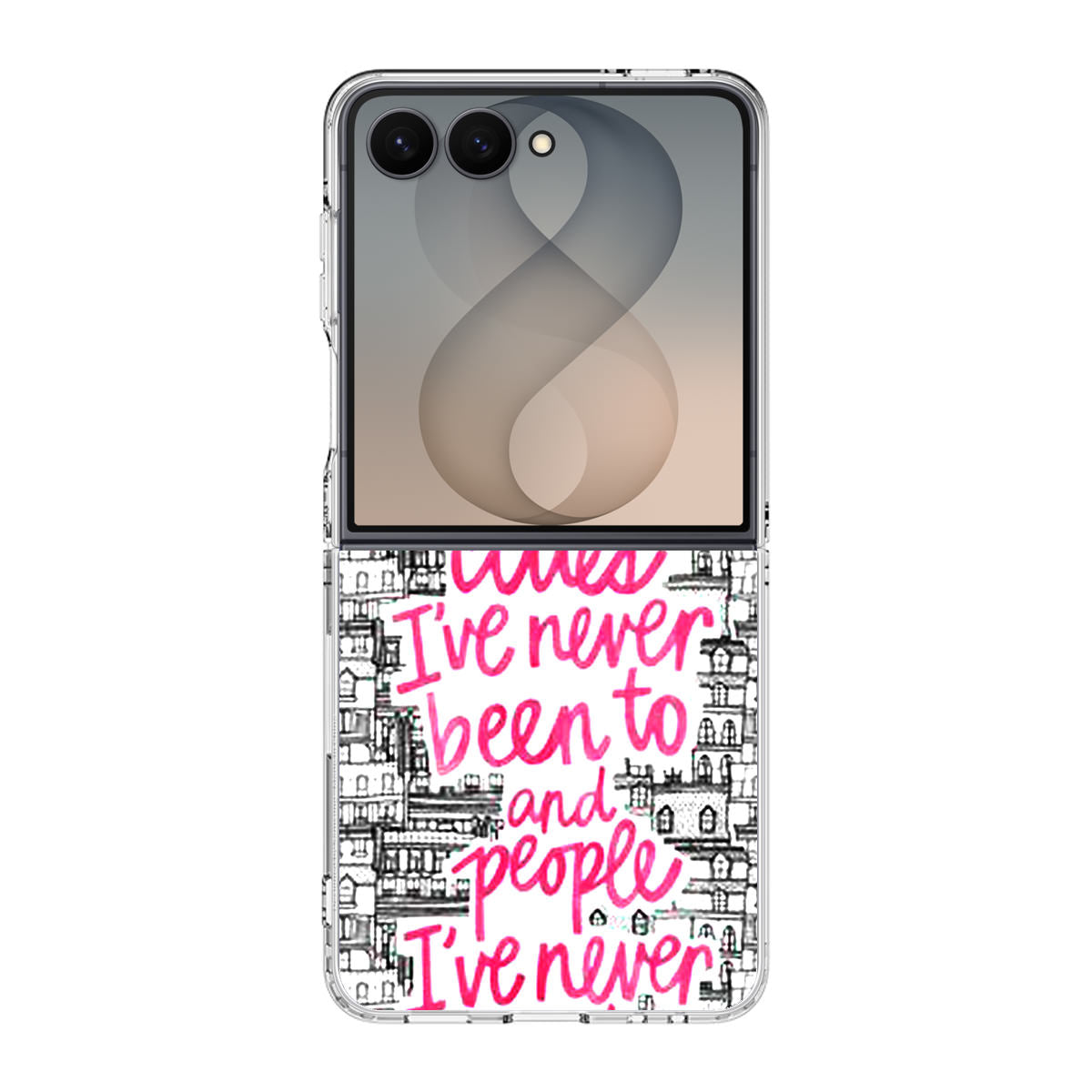 John Green Quotes I'm in Love With Cities Samsung Galaxy Z Flip 8 Case