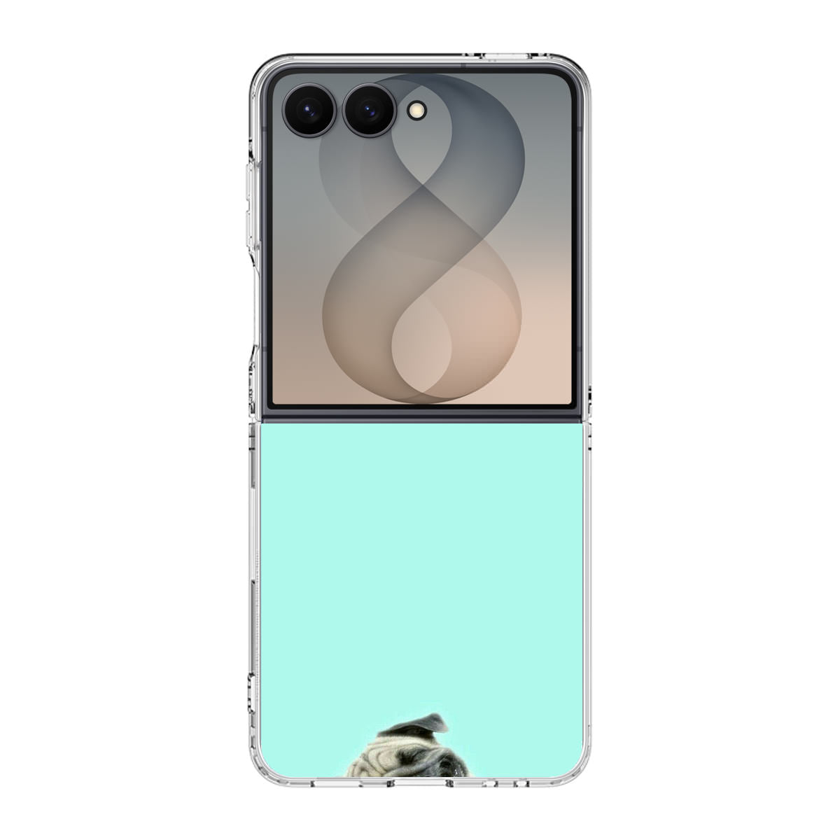 Laughing Pug Samsung Galaxy Z Flip 8 Case