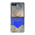 Love Glitter Blue and Grey Samsung Galaxy Z Flip 8 Case