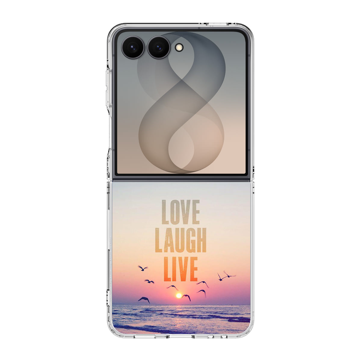 Love Laugh Live Samsung Galaxy Z Flip 8 Case