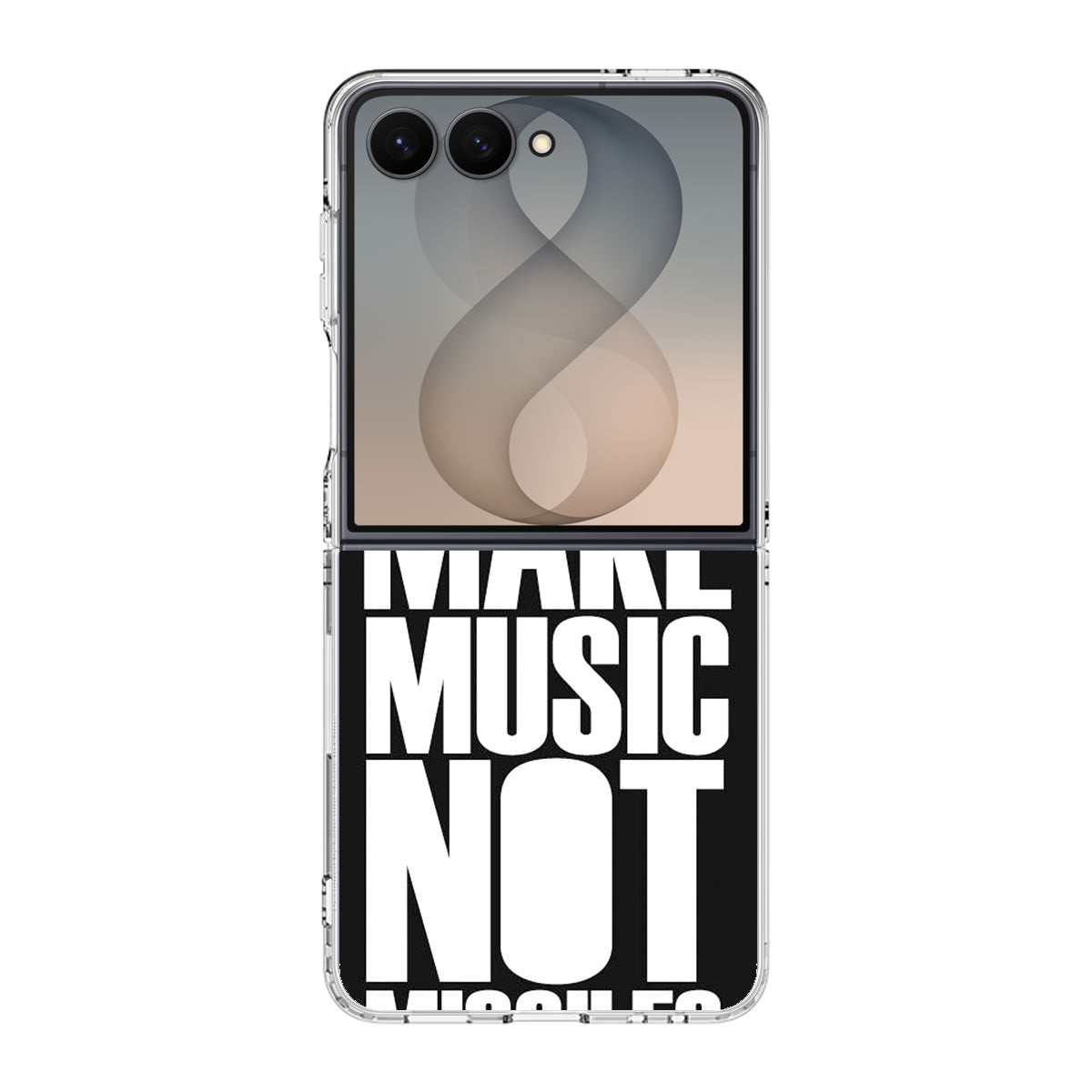 Make Music Not Missiles Samsung Galaxy Z Flip 8 Case