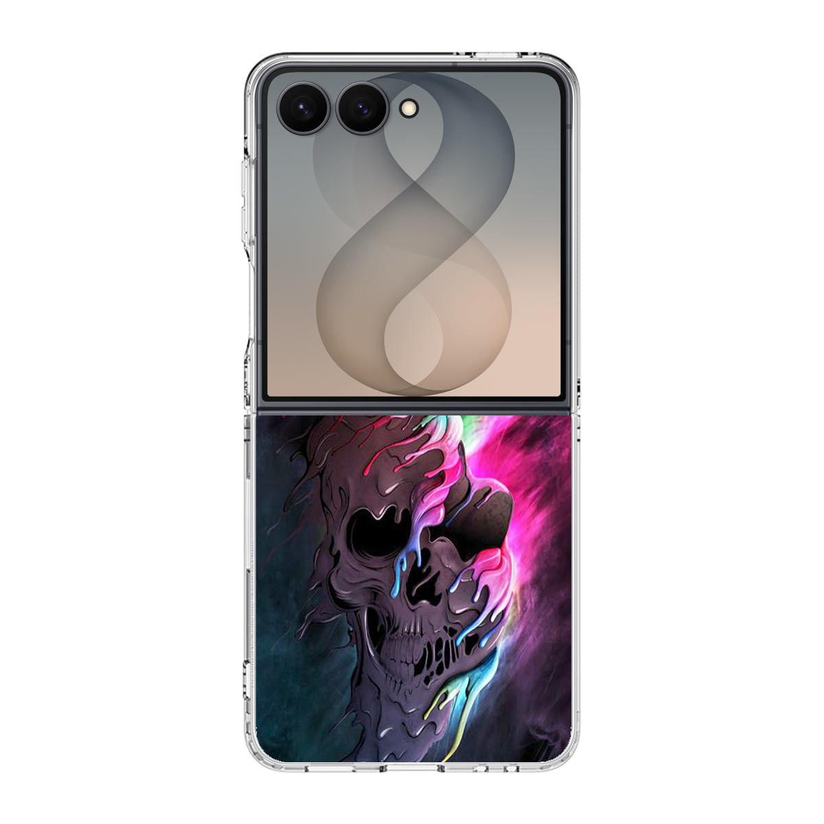 Melted Skull Samsung Galaxy Z Flip 8 Case