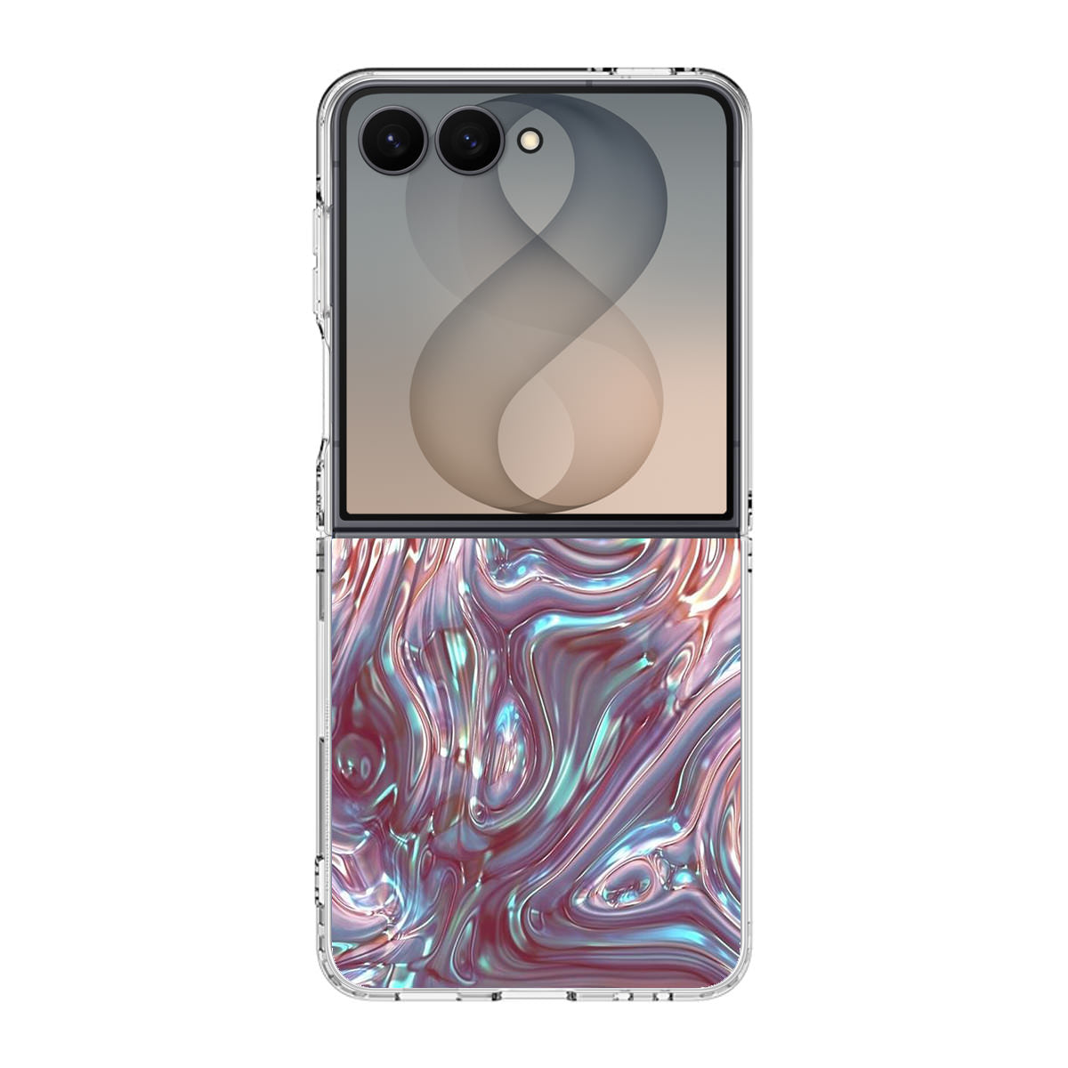 Metallic Liquid Samsung Galaxy Z Flip 8 Case