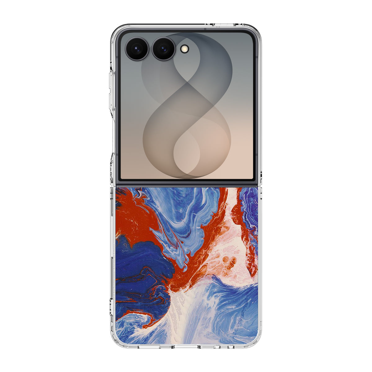 Mixed Paint Art Samsung Galaxy Z Flip 8 Case