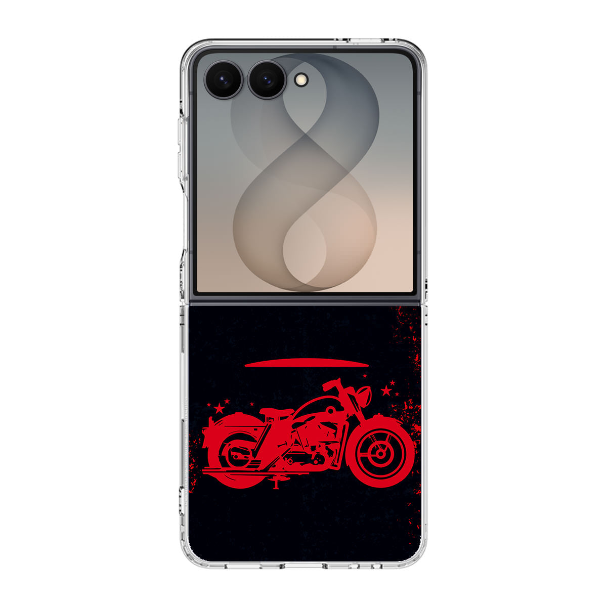 Motorcycle Red Art Samsung Galaxy Z Flip 8 Case