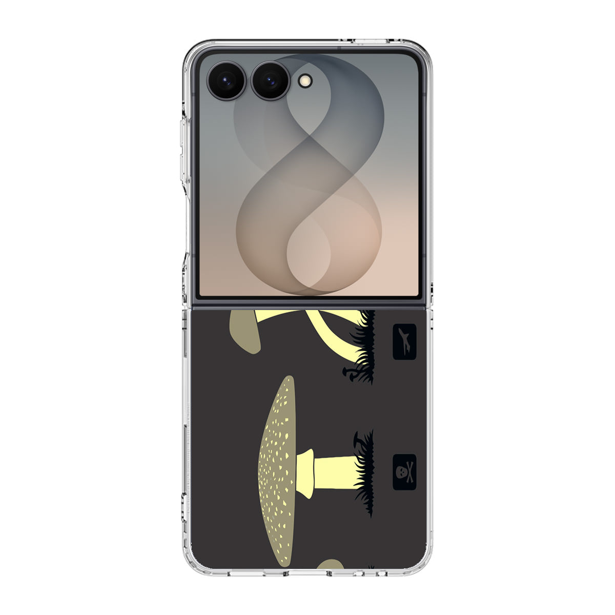Mushroom Minimalism Samsung Galaxy Z Flip 8 Case