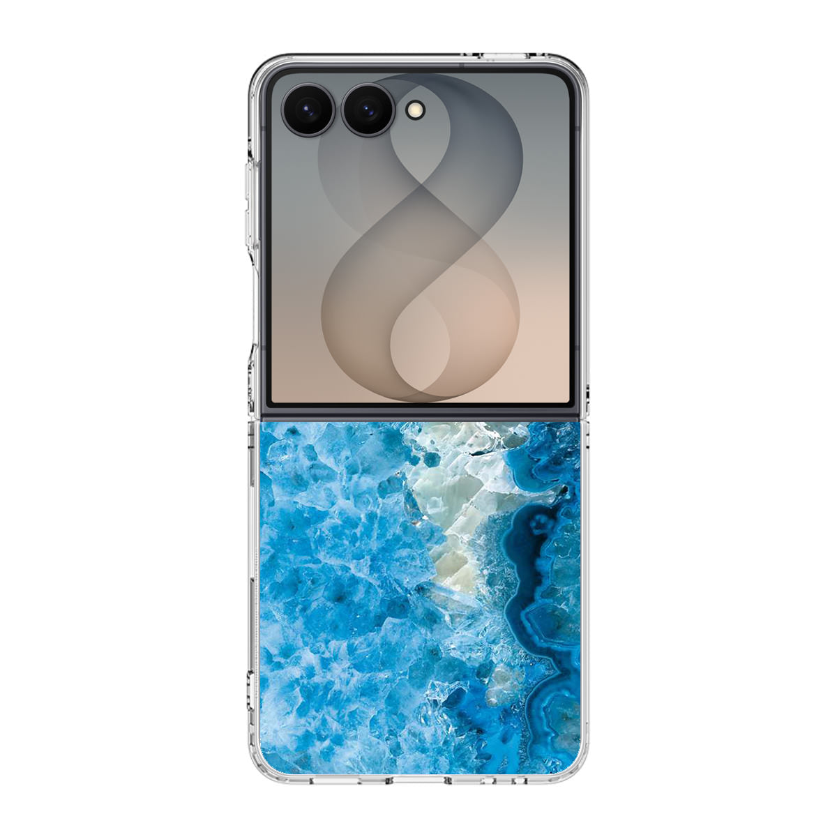 Navy Blue Marble Samsung Galaxy Z Flip 8 Case