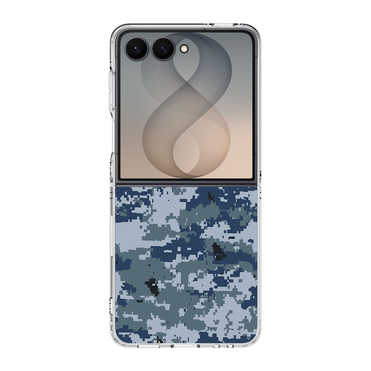 Navy Camo Samsung Galaxy Z Flip 8 Case