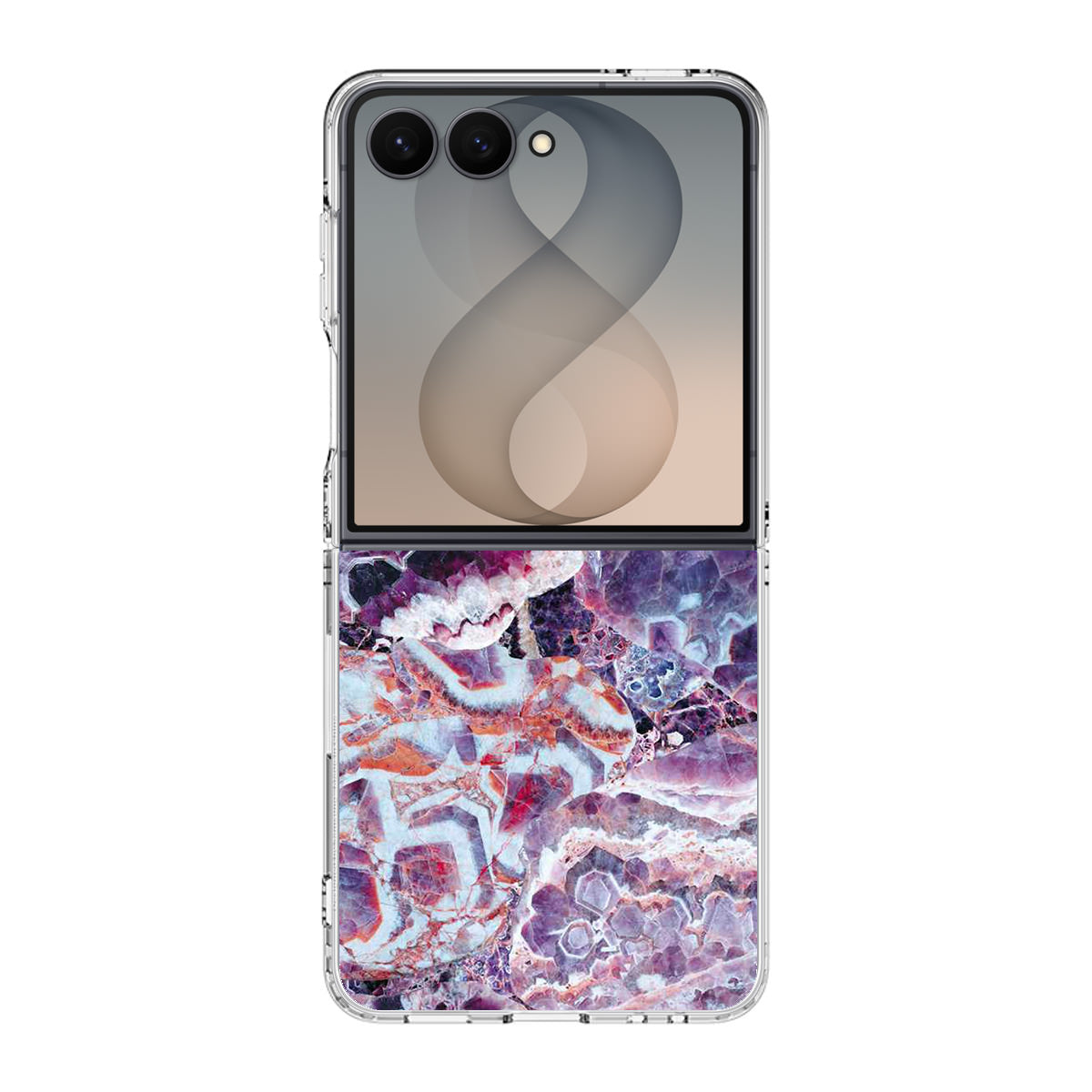 Purple Marble Samsung Galaxy Z Flip 8 Case