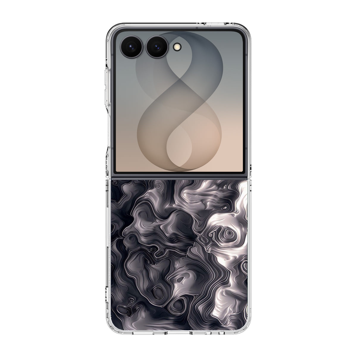 Quicksilver Abstract Art Samsung Galaxy Z Flip 8 Case