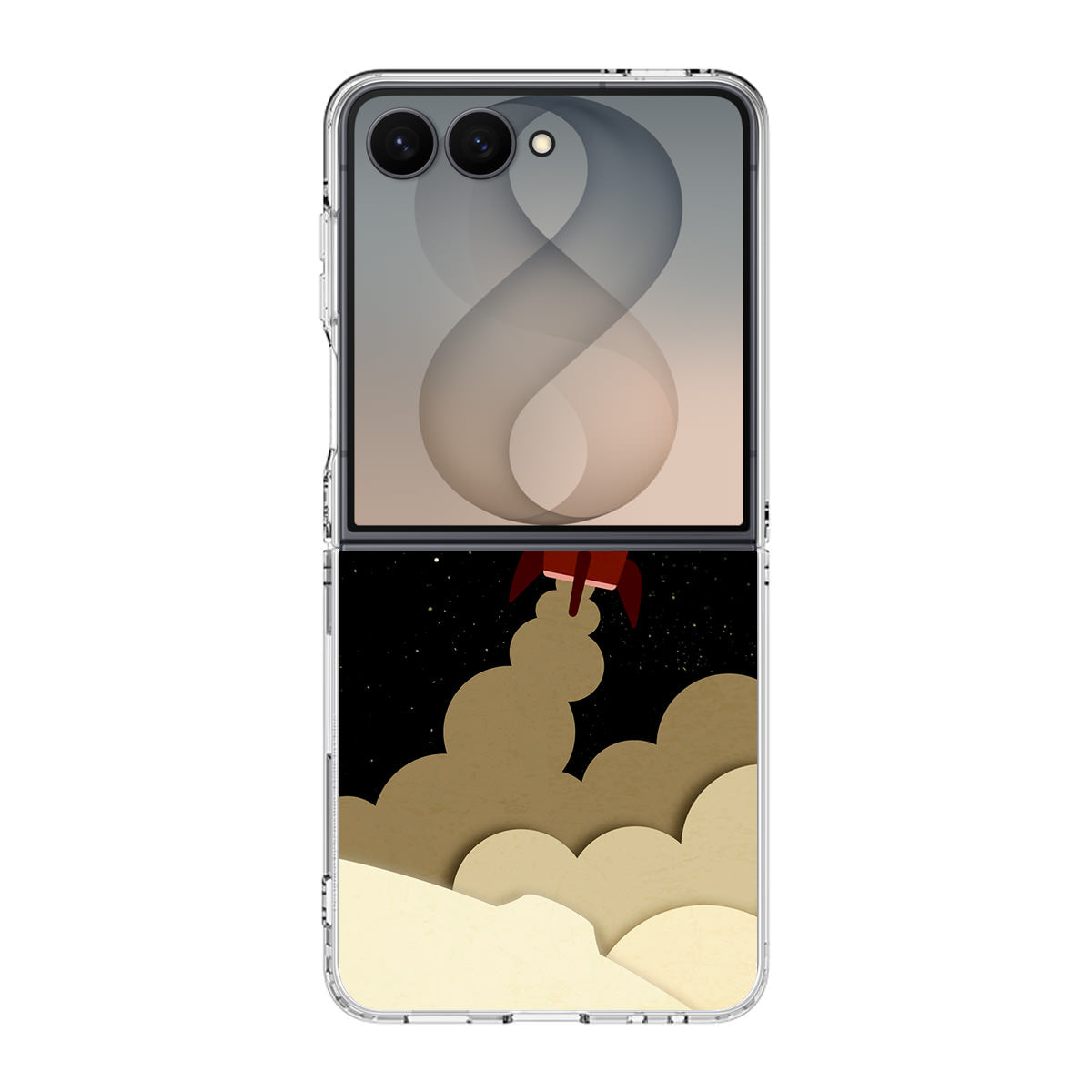 Rocket Ship Samsung Galaxy Z Flip 8 Case