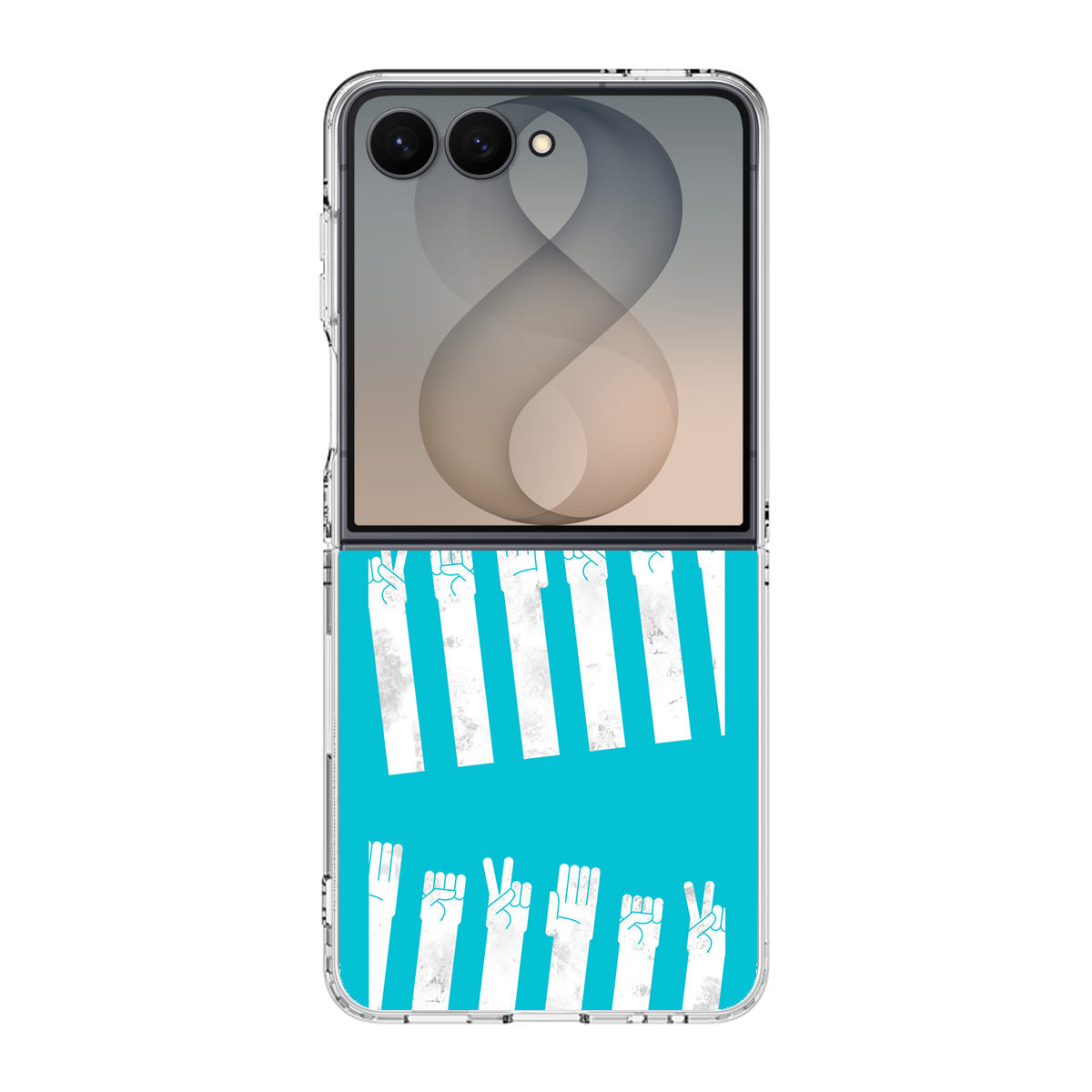Rock–paper–scissors Zebra Crossing Samsung Galaxy Z Flip 8 Case
