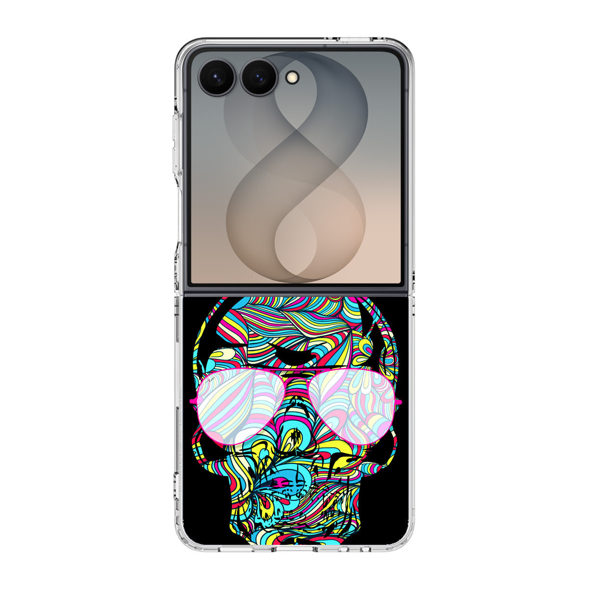 Stylish Skull Samsung Galaxy Z Flip 8 Case