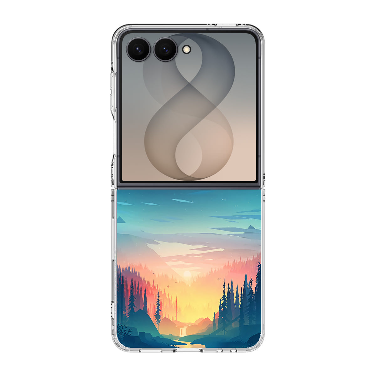 Sunset at The River Samsung Galaxy Z Flip 8 Case