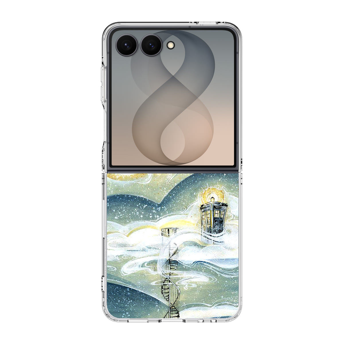 Tardis Cloud Samsung Galaxy Z Flip 8 Case