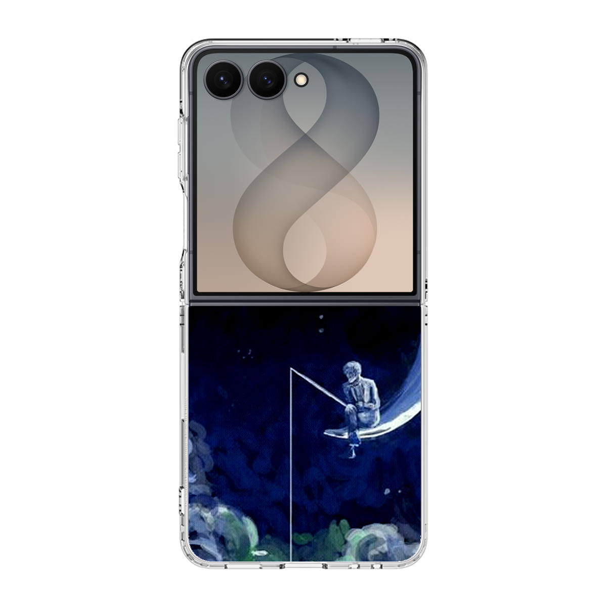 Tardis Walking To The Moon Samsung Galaxy Z Flip 8 Case