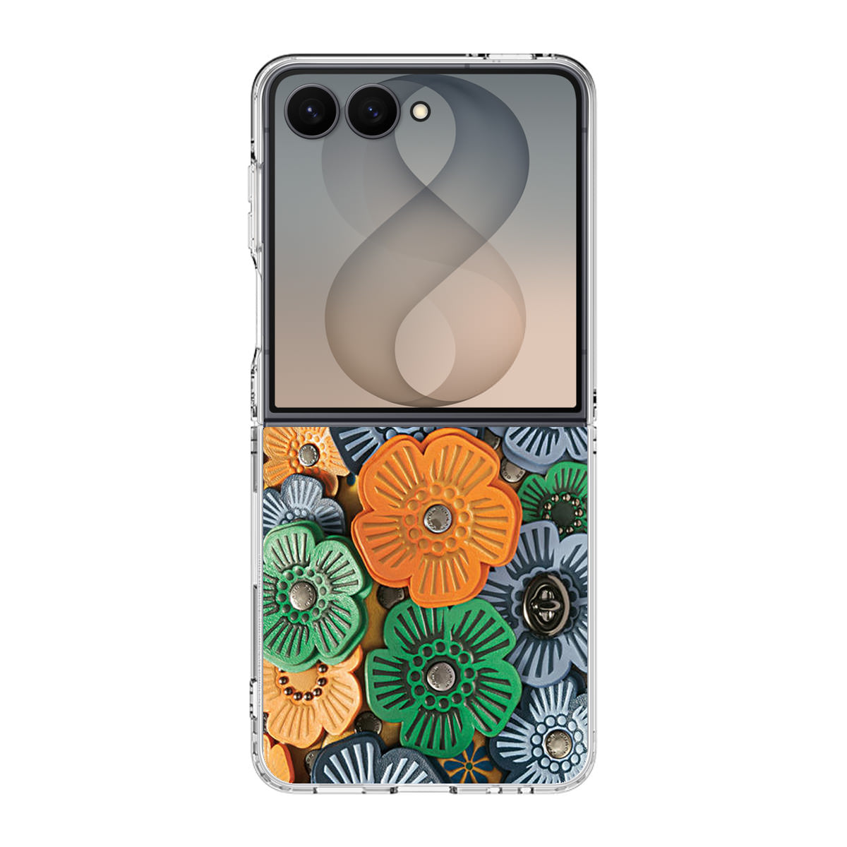 Tea Rose Applique Samsung Galaxy Z Flip 8 Case