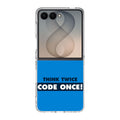 Think Twice Code Once Samsung Galaxy Z Flip 8 Case